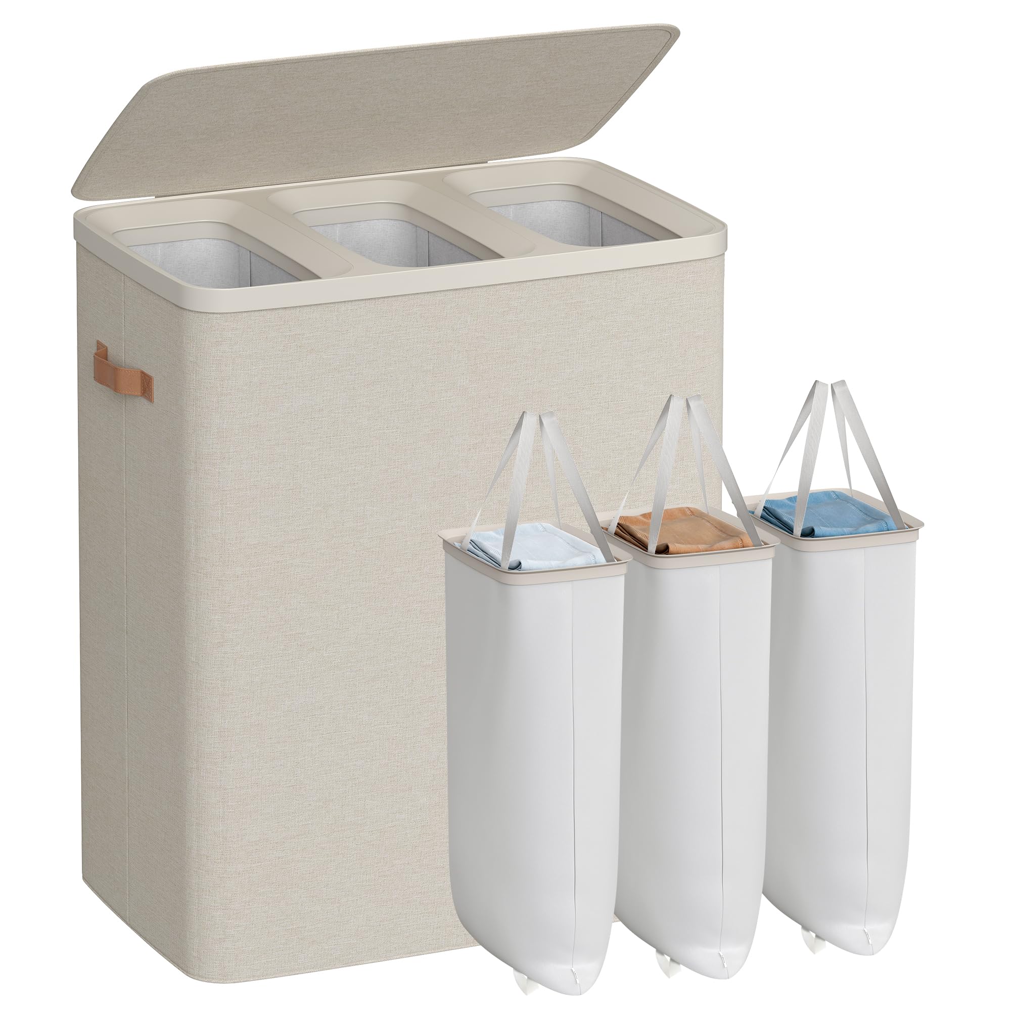 Amazon.com: SONGMICS Laundry Basket, 190L Laundry Hamper with Lid